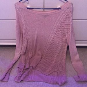pink ombré sweater